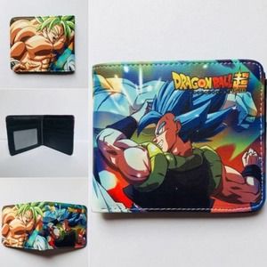 Japanese Anime Dragonball Characters One Size Leather Purse Blue Wallet
